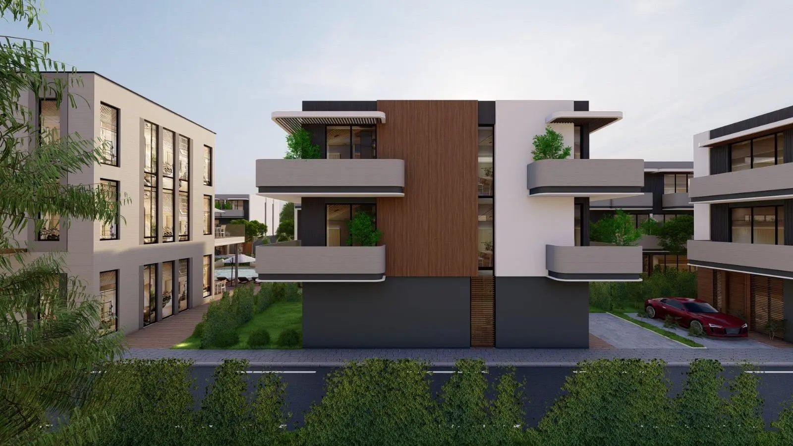4-Bedroom Townhouse for Sale in La Dimora Residence | C-11 Middle Single Row with Garden & Community Views