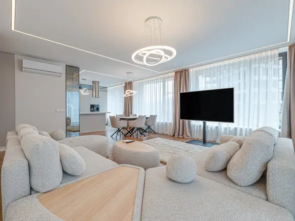 Elegantly furnished two bedroom apartment in a modern architectural building for sale