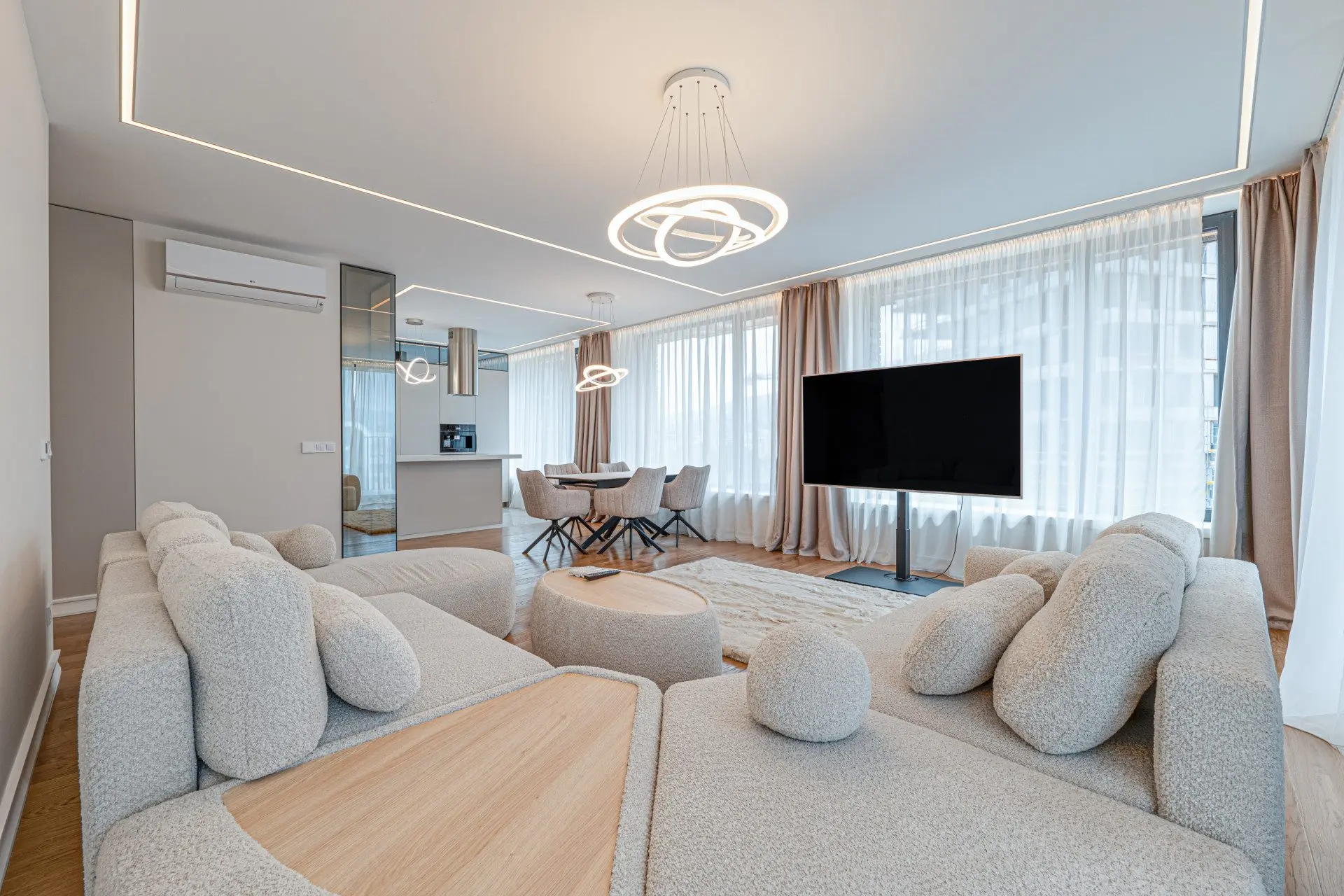 Elegantly furnished two bedroom apartment in a modern architectural building for sale