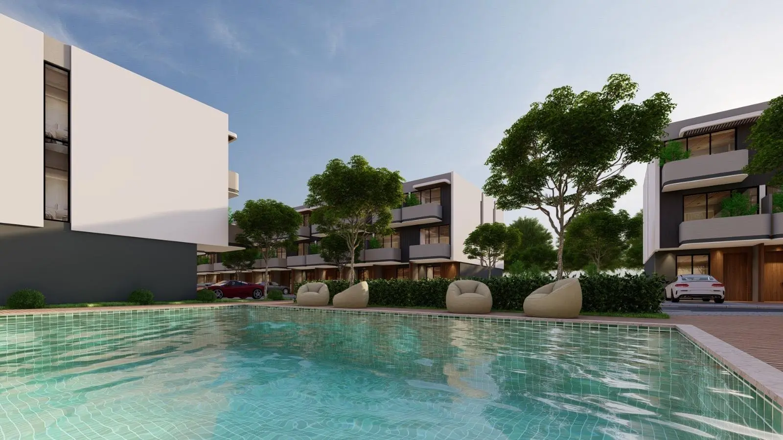 4-Bedroom Townhouse for Sale in La Dimora Residence | C-11 Middle Single Row with Garden & Community Views