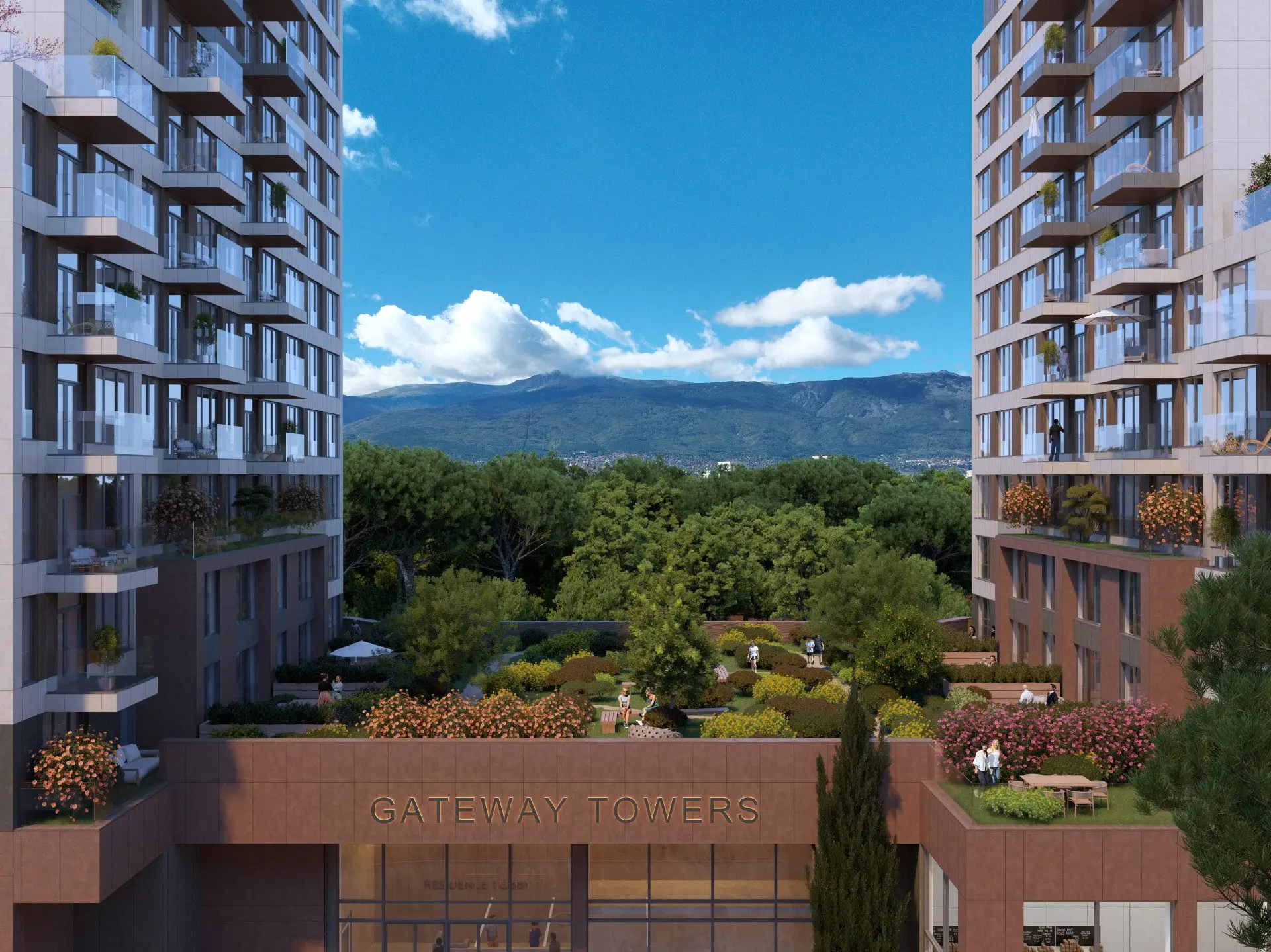 Shop in the newly built residential building GATEWAY TOWERS on Tsarigradsko shose Blvd.