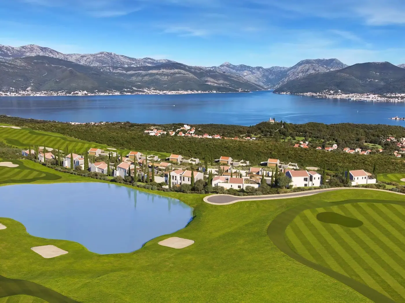 Luxury three bedroom villa on golf course, Lustica Bay