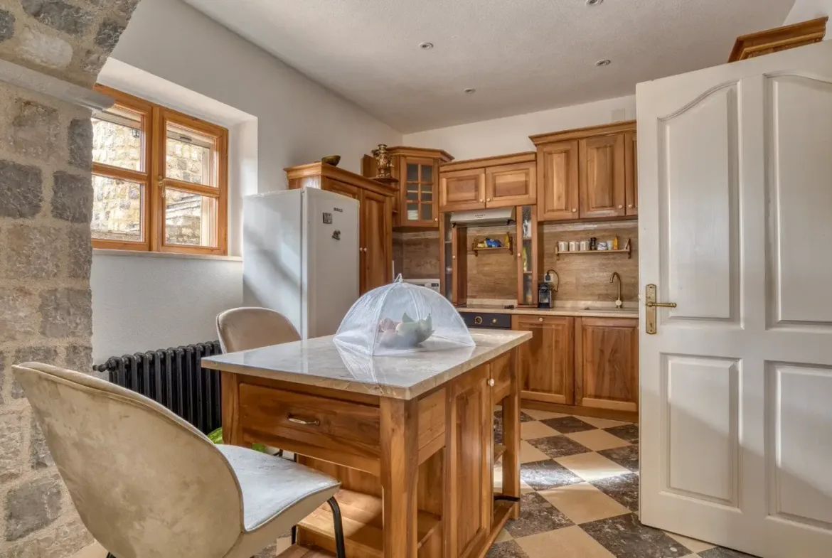 Stone villa with a large urbanized plot and swimming pool, Reževići, Budva