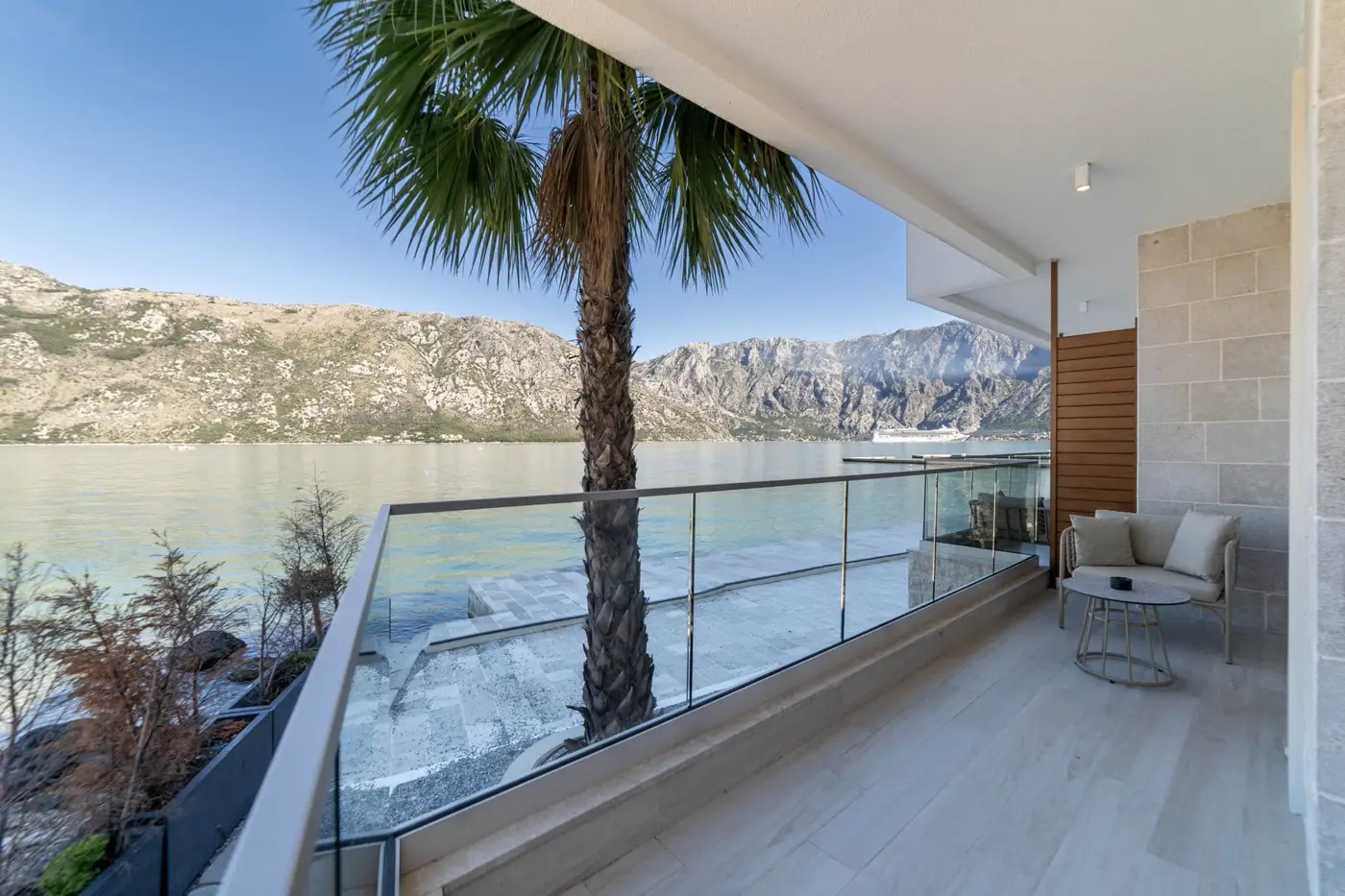 Luxury branded villa on the first line to the sea, Stoliv, Kotor