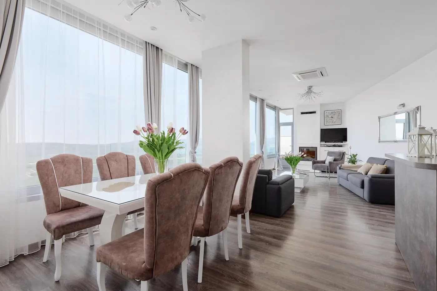 Three-room villa with pool and sea view, Kavač, Kotor