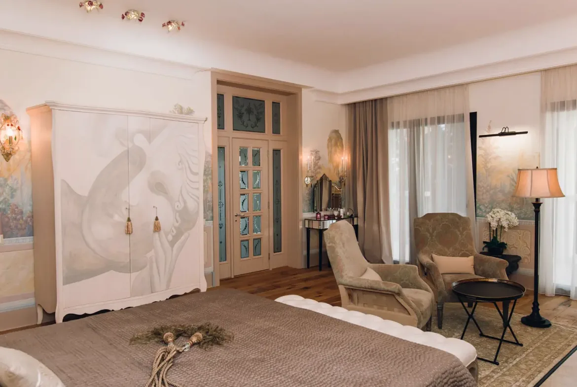 Authentic three-story villa with pool, Reževići, Budva