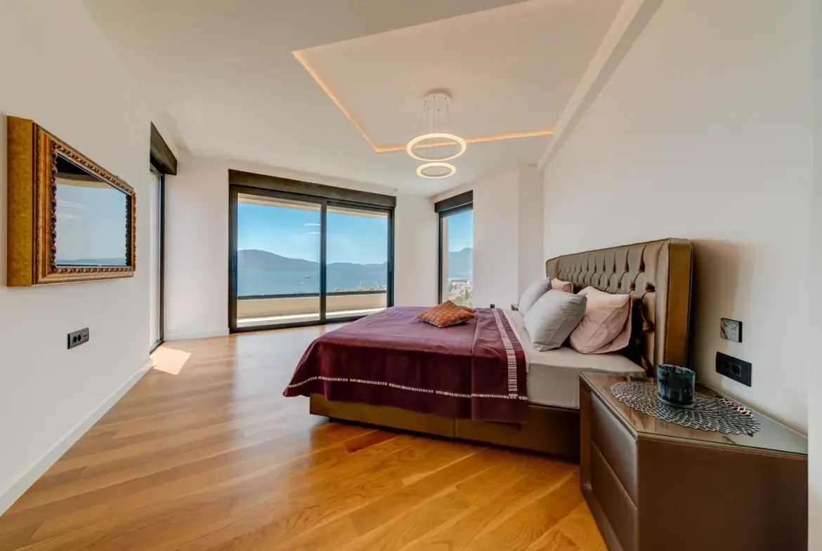 Exclusive contemporary villa with panoramic sea view, Marići, Tivat