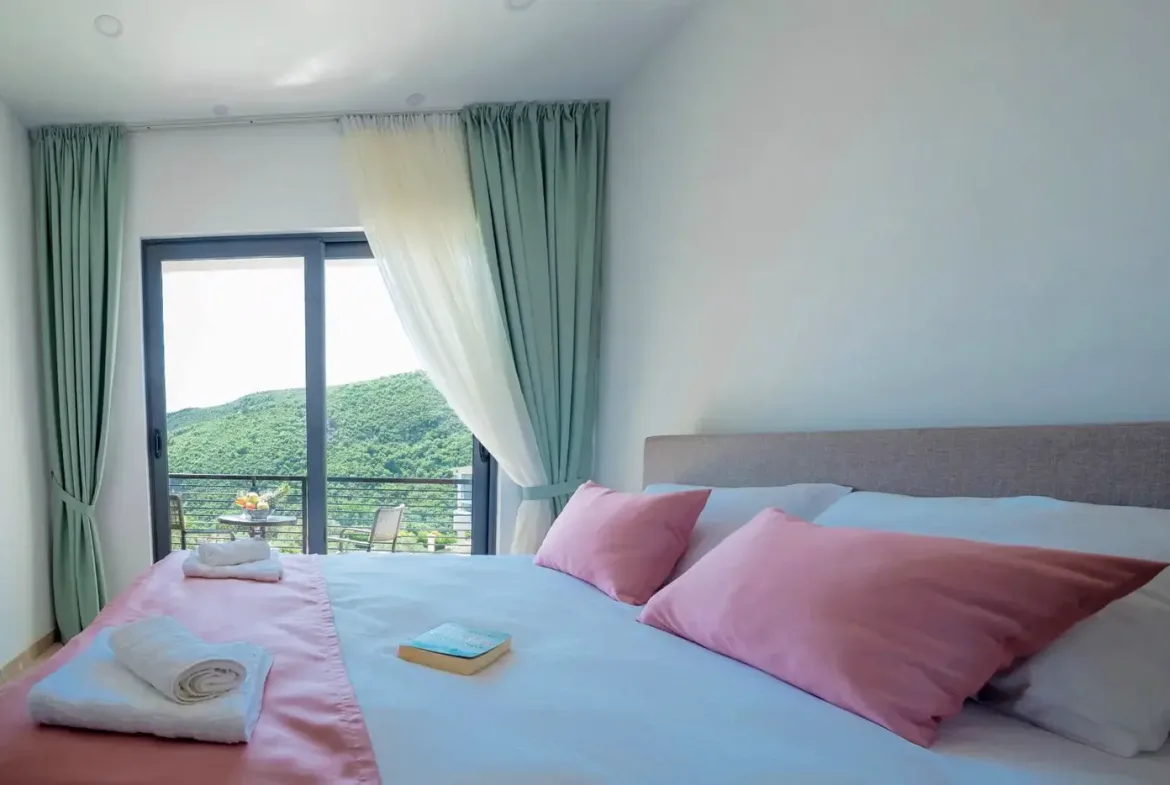 New three-room villa with pool, Becici, Budva