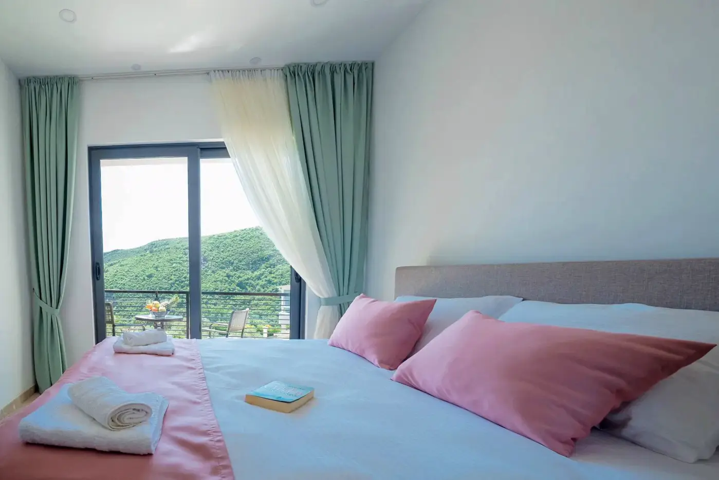 New three-room villa with pool, Becici, Budva