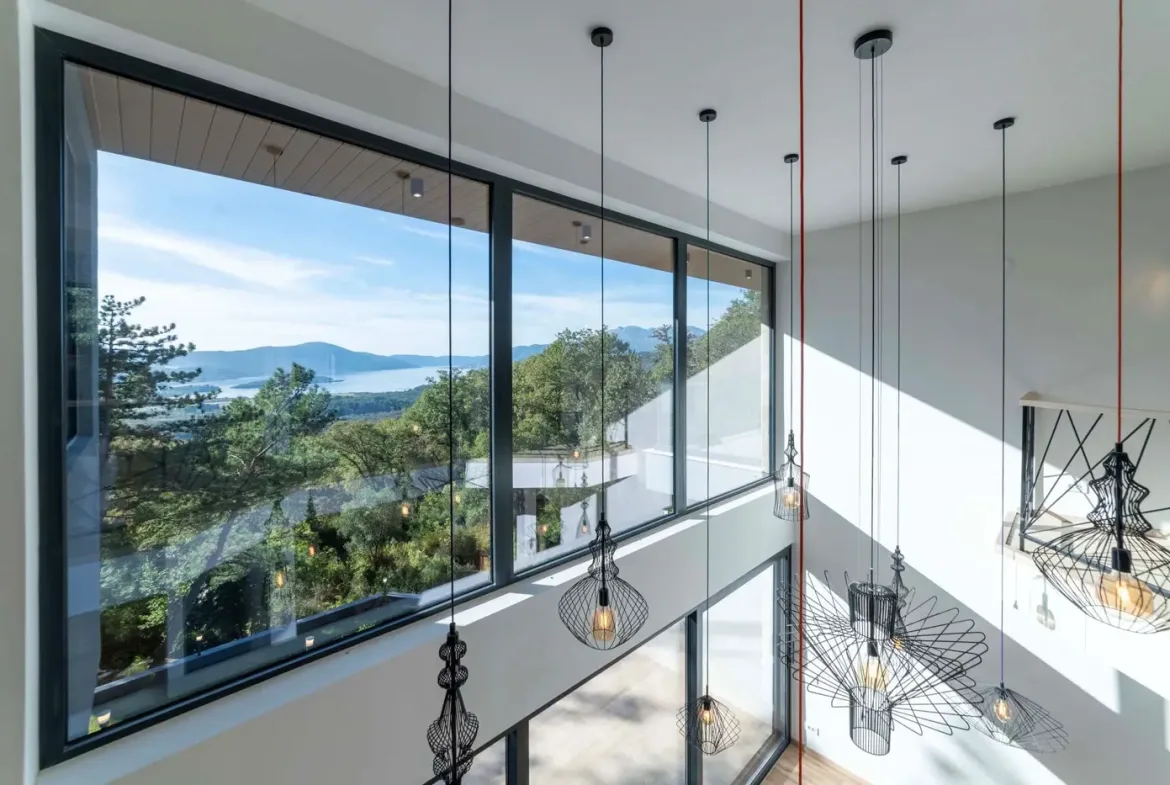 Modern family villa with pool and panoramic view, Kavač, Kotor