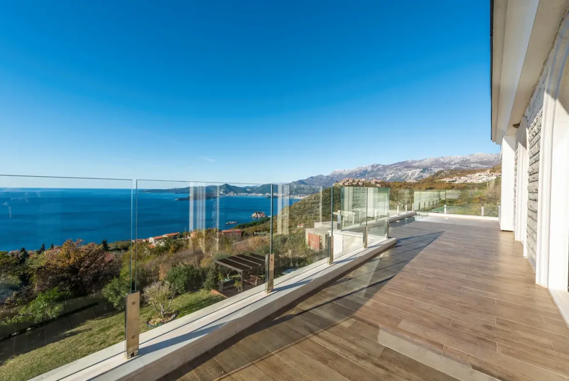 Luxury villa with open sea view, Blizikuce, Budva