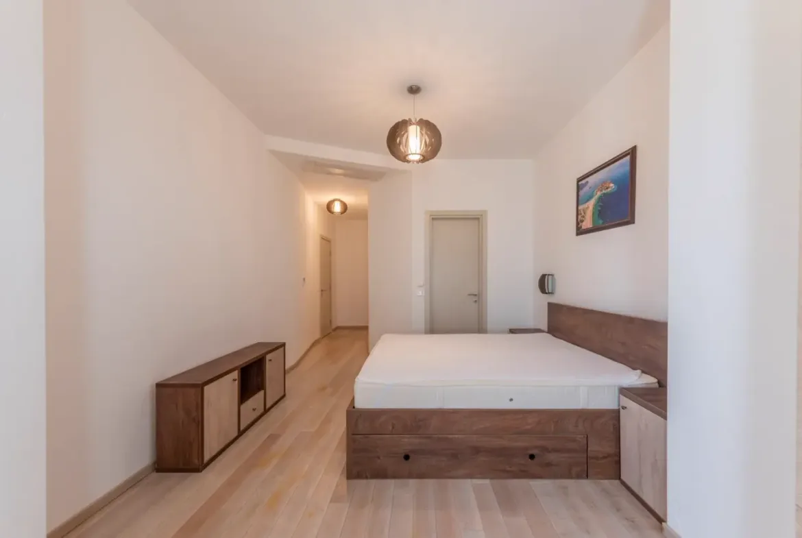 A complex of stone villas with swimming pools and a panoramic view of the sea, Budva, Reževići