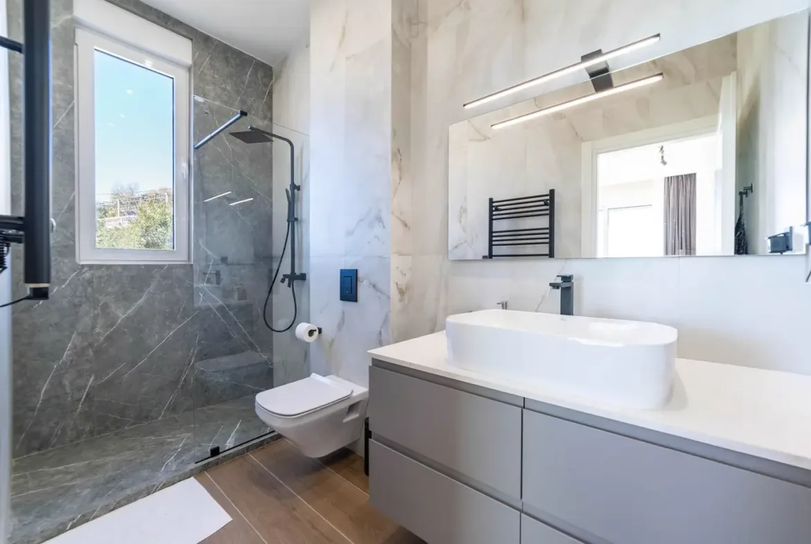 Modern four-room villa with pool and panoramic sea view, Podi, Herceg Novi