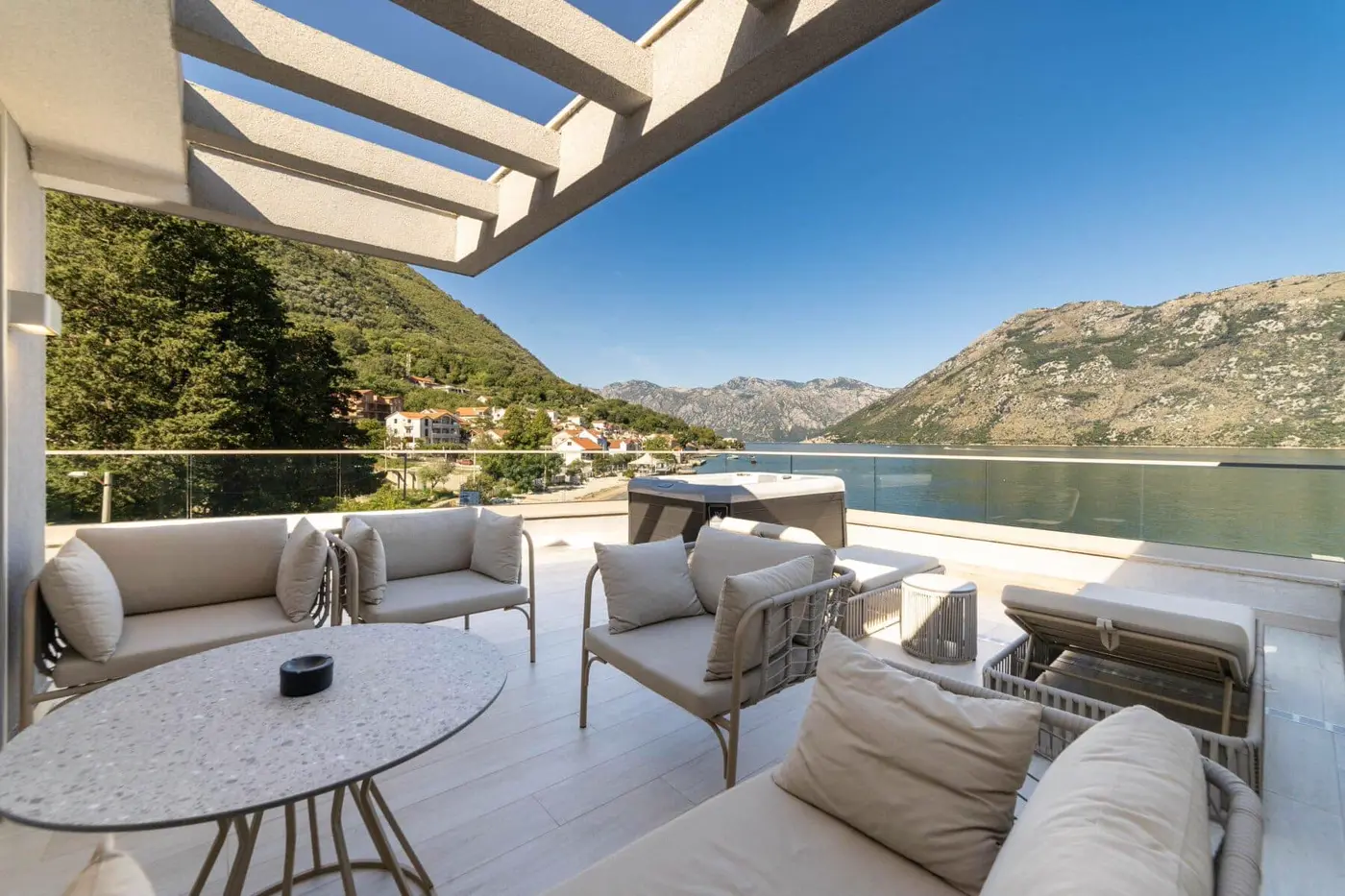 Luxury branded villa on the first line to the sea, Stoliv, Kotor