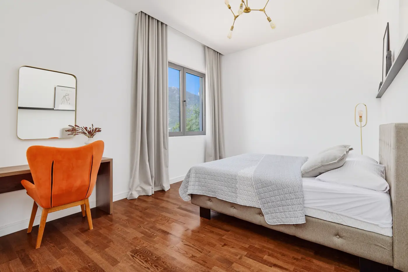 Contemporary villa with a panoramic view of the bay, Dobrota, Kotor