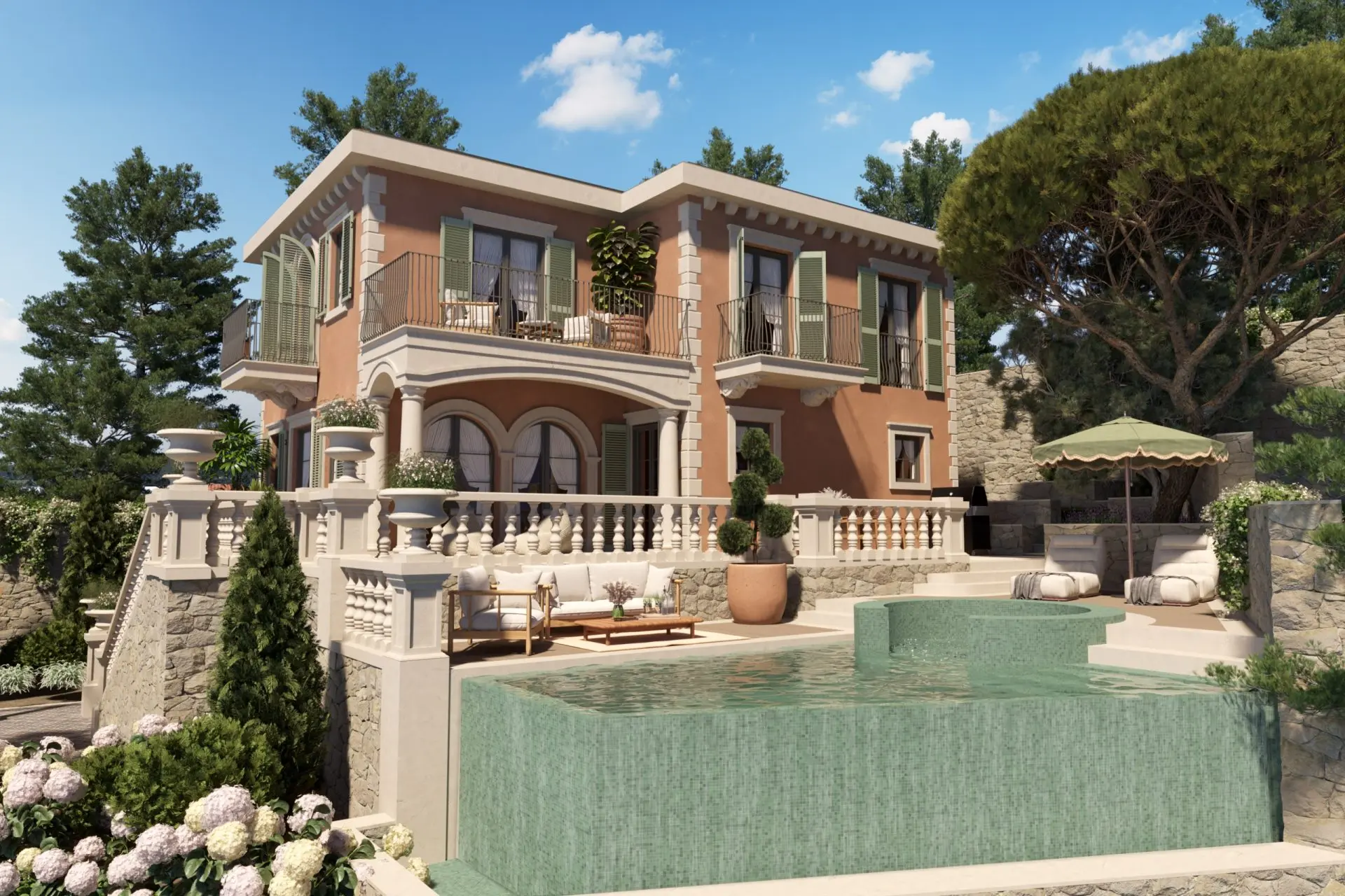 Prestigious Villa with private beach and pool