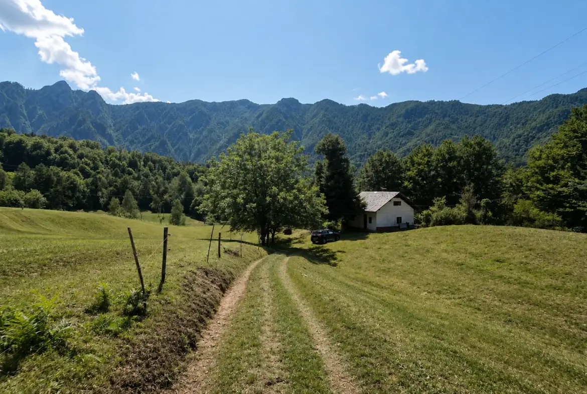 Soča area – House with Panoramic Views of the Surrounding Hills