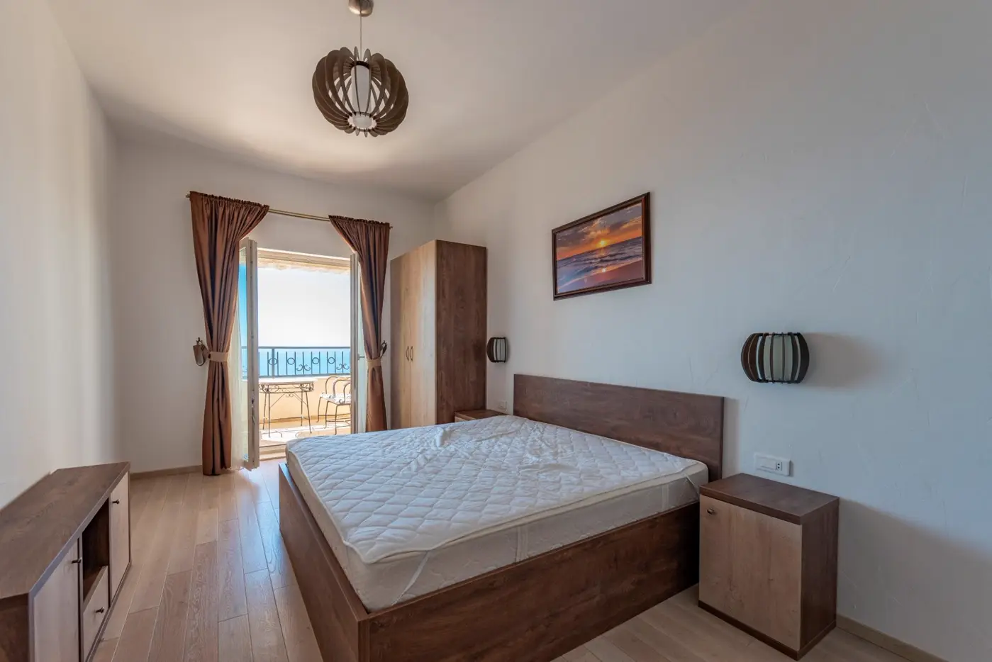 A complex of stone villas with swimming pools and a panoramic view of the sea, Budva, Reževići