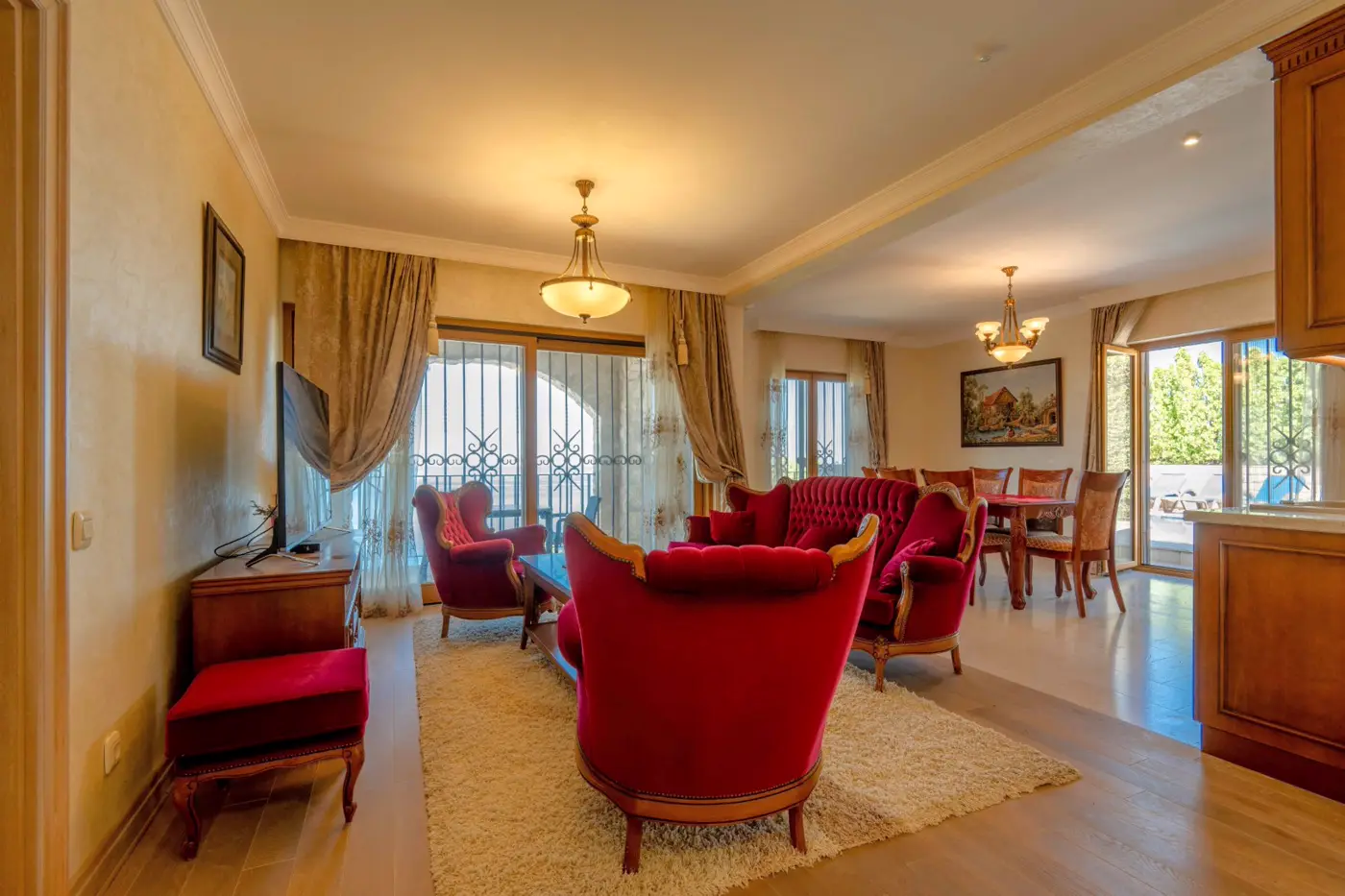 Stone villa with pool and open sea view, Reževići, Budva