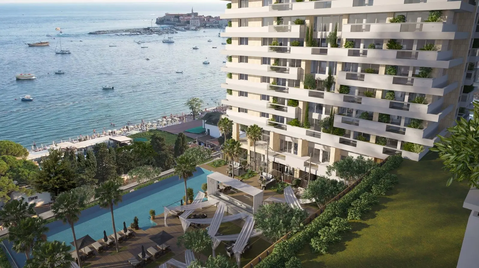 Luxurious Penthouse at the beachfront five-star complex in Budva