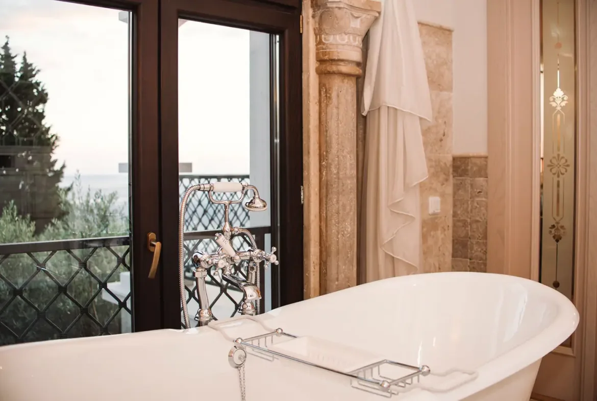 Authentic three-story villa with pool, Reževići, Budva