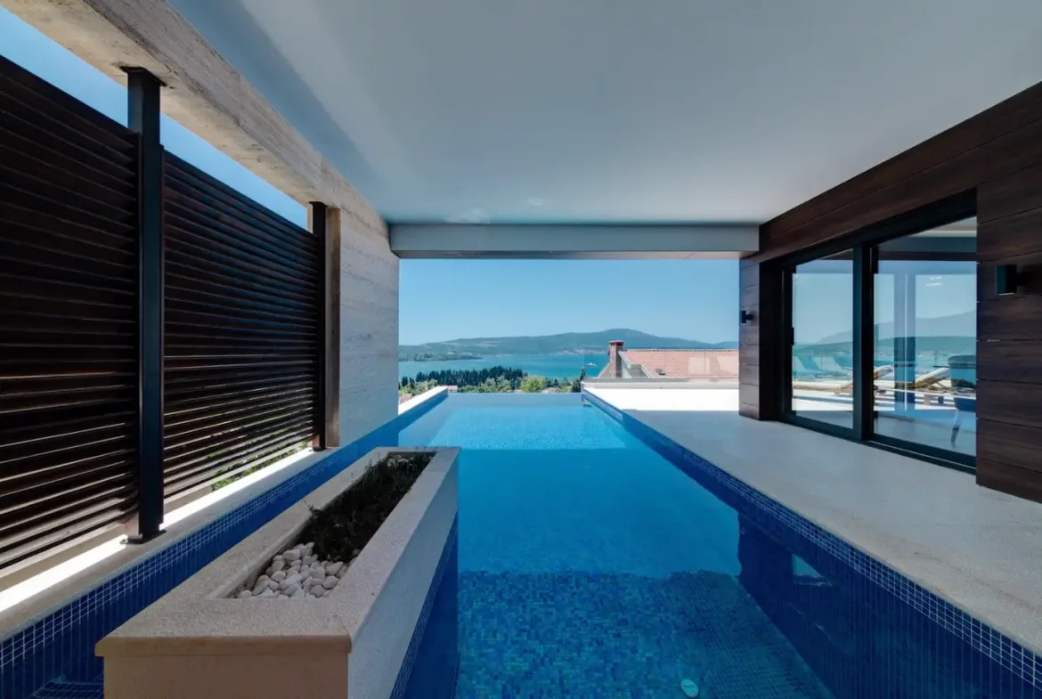 Exclusive contemporary villa with sea view, Maritsi, Tivat