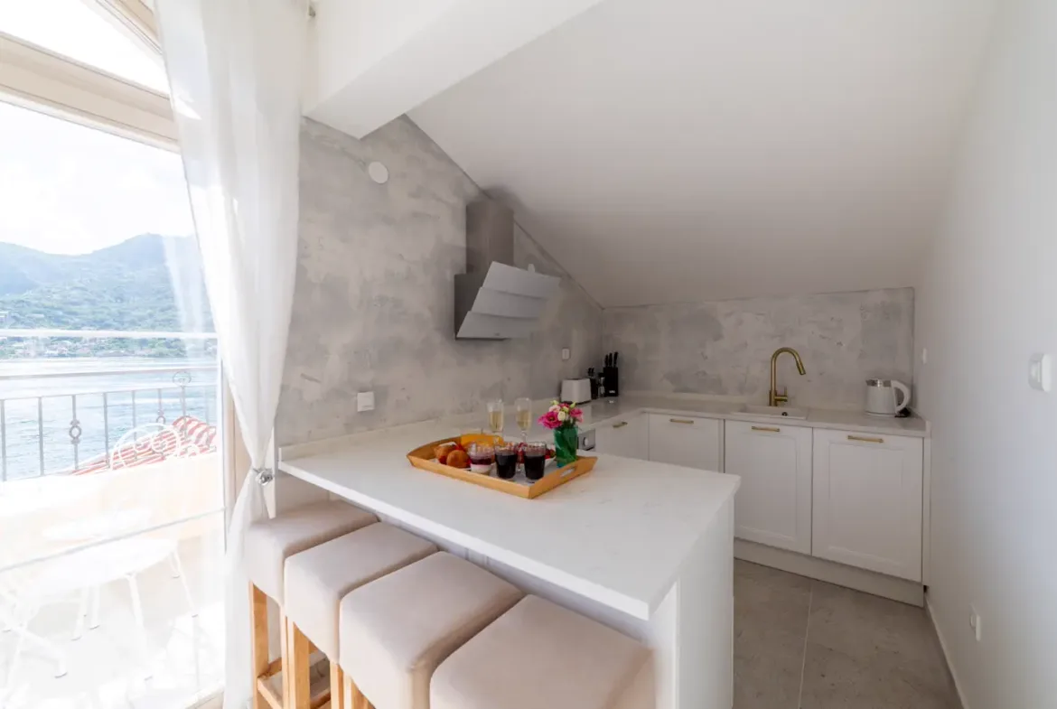 Three-story villa on the first line to the sea, available for rent, Lepetane, Tivat