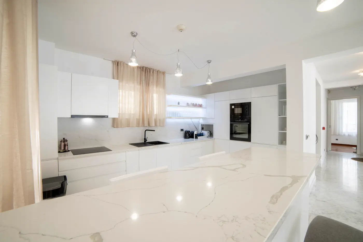 Modern villa on the first line to the sea, Strp, Kotor