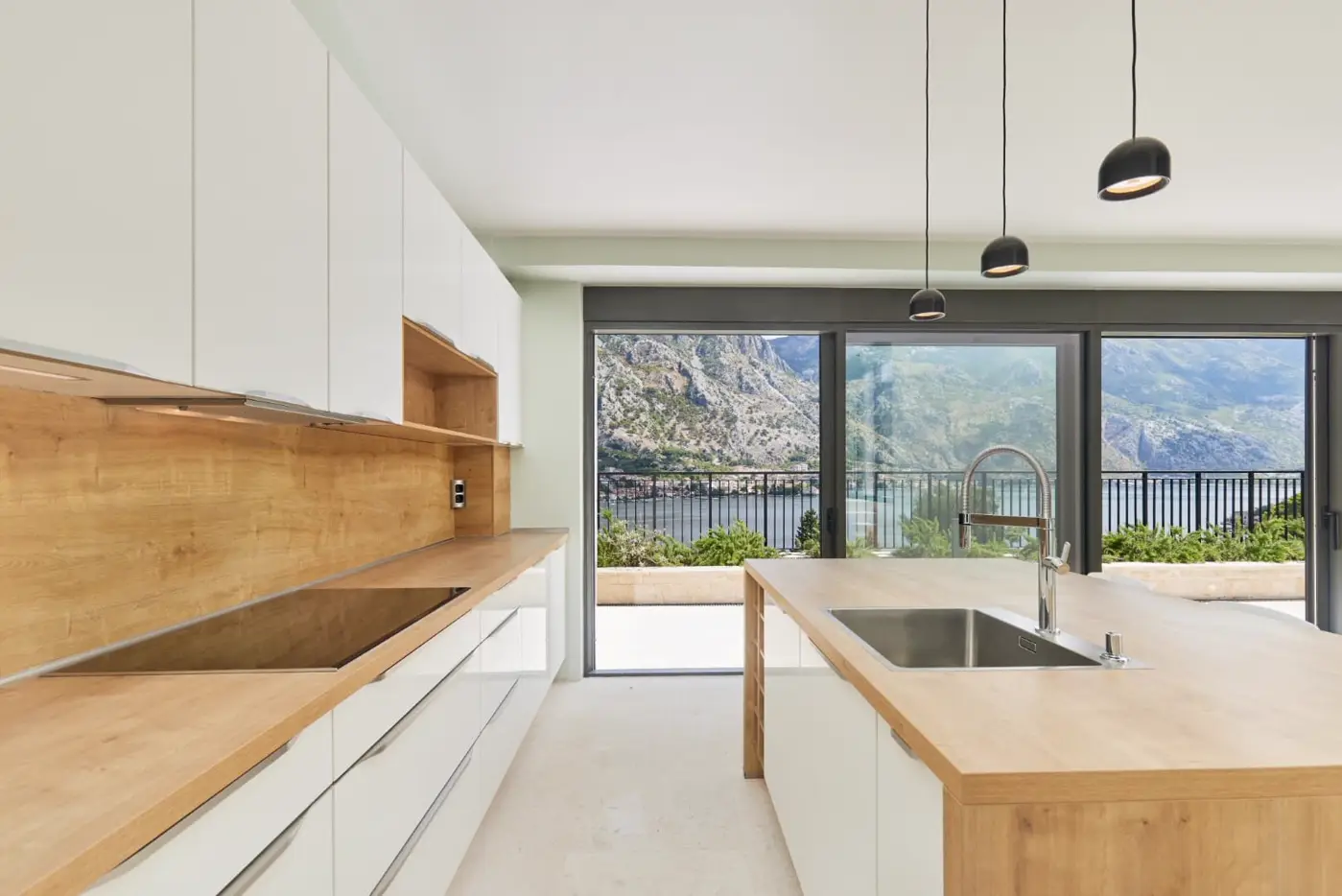 Contemporary villa with pool and bay view, Prčanj, Kotor