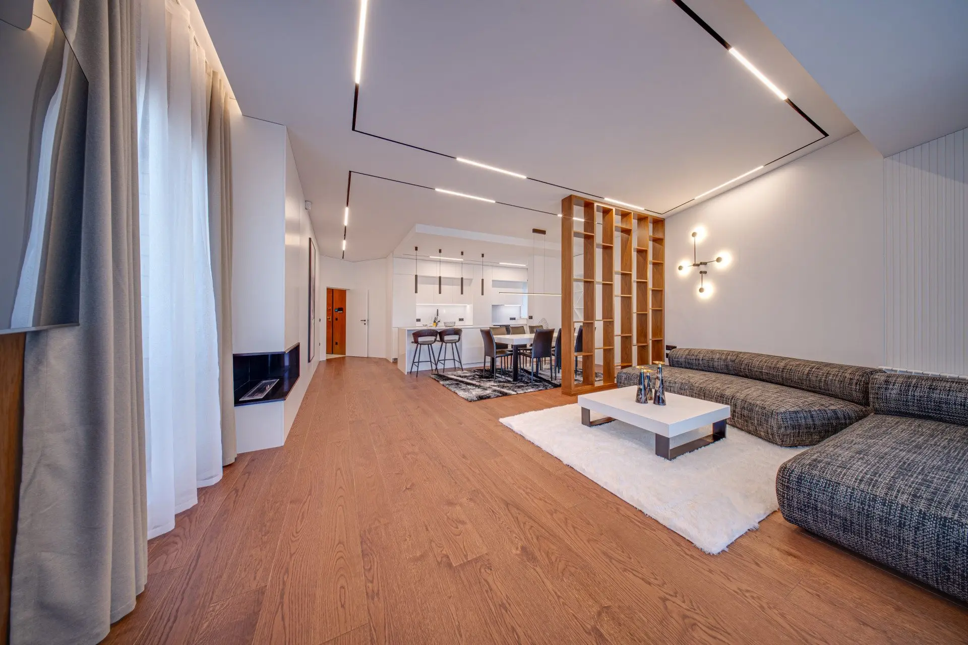 Stylish two-bedroom apartment in the emblematic building in Iztok district for sale