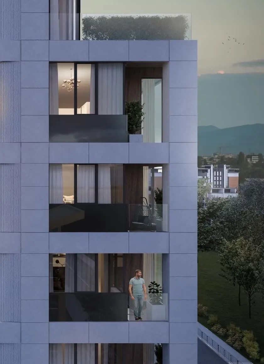 Three-bedroom apartment in a building 5 minutes from Paradise Mall