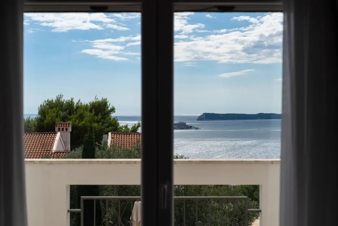 Villa with a panoramic view of the sea and Mamula, Žanjice, Herceg Novi