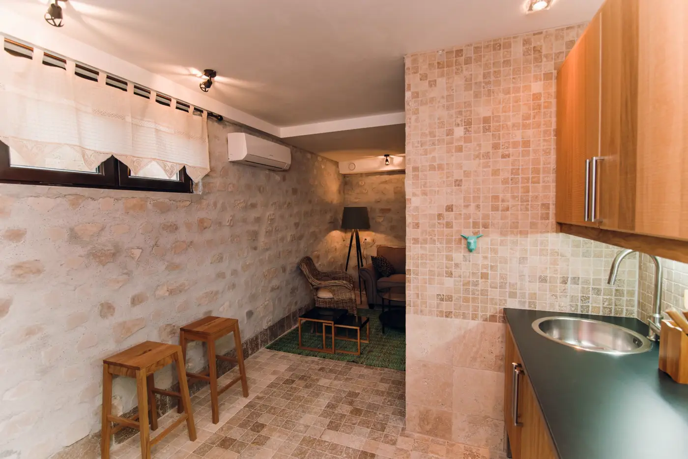 Authentic three-story villa with pool, Reževići, Budva