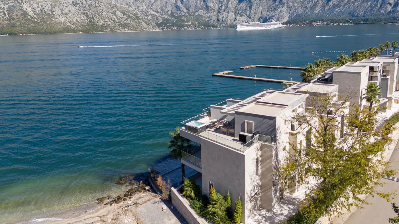Luxury branded villa on the first line to the sea, Stoliv, Kotor