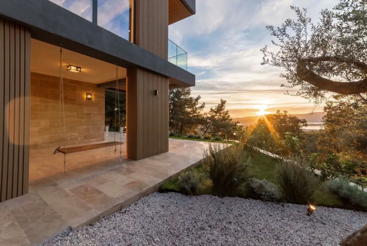 Modern family villa with pool and panoramic view, Kavač, Kotor