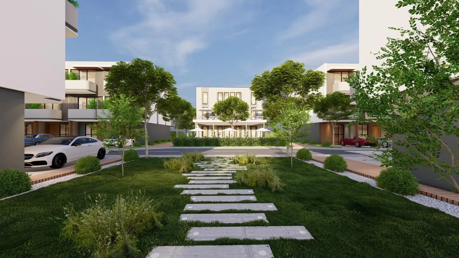 4-Bedroom Townhouse for Sale in La Dimora Residence | B-7 Middle Single Row with Garden & Community Views