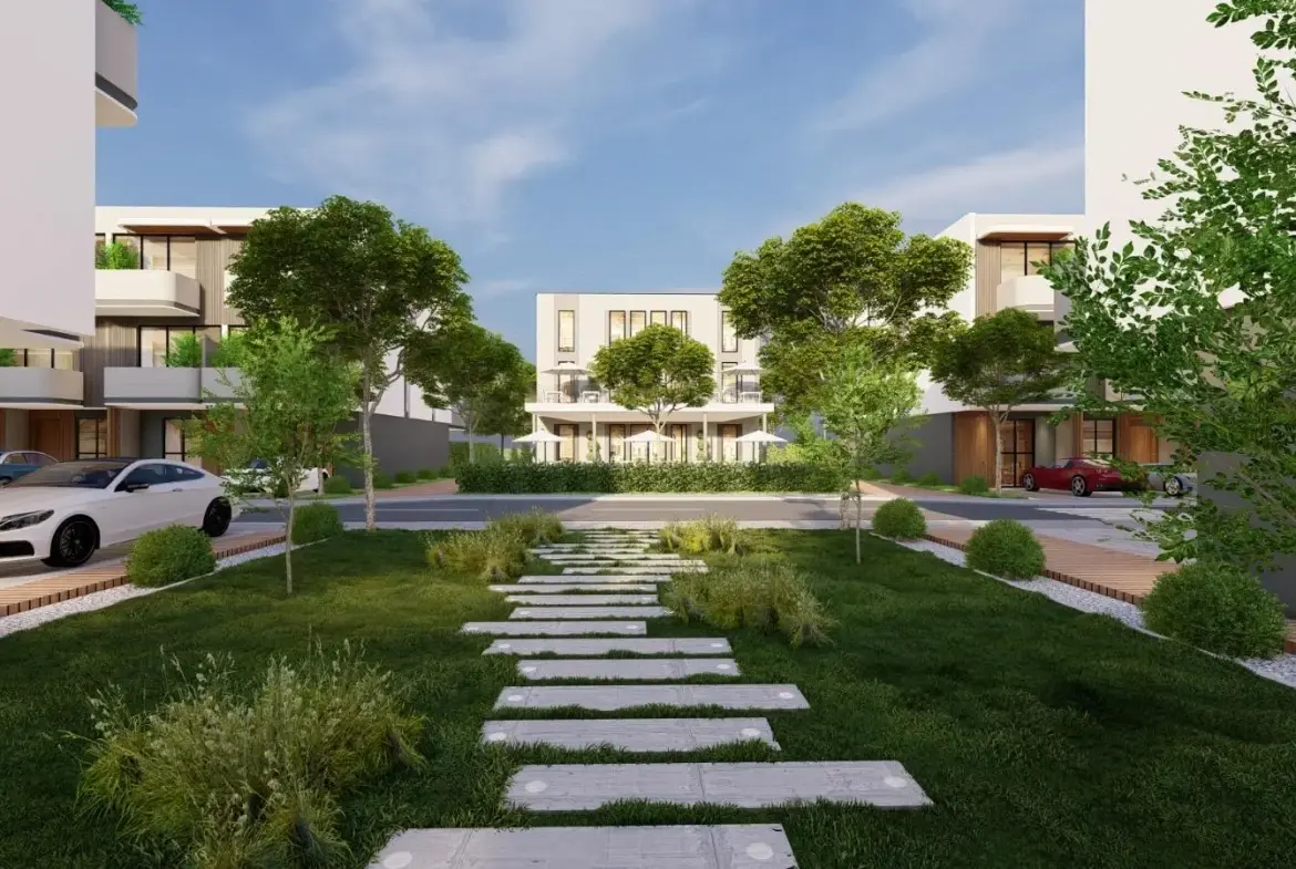 4-Bedroom Townhouse for Sale in La Dimora Residence | C-11 Middle Single Row with Garden & Community Views