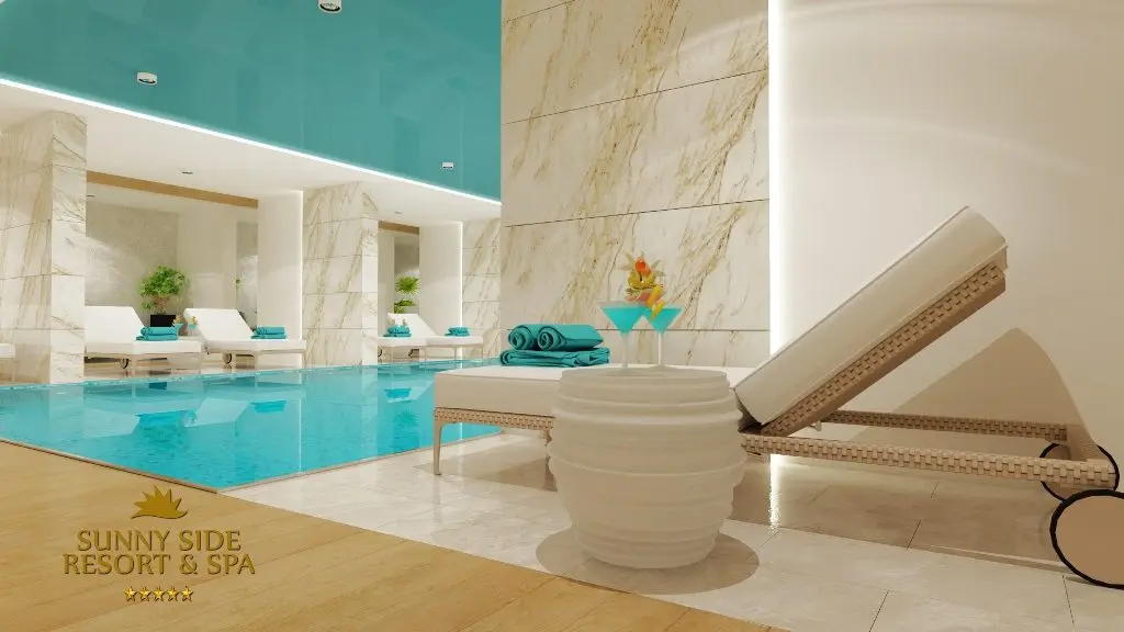Three-bedroom apartment at a residential resort and Spa in Becici