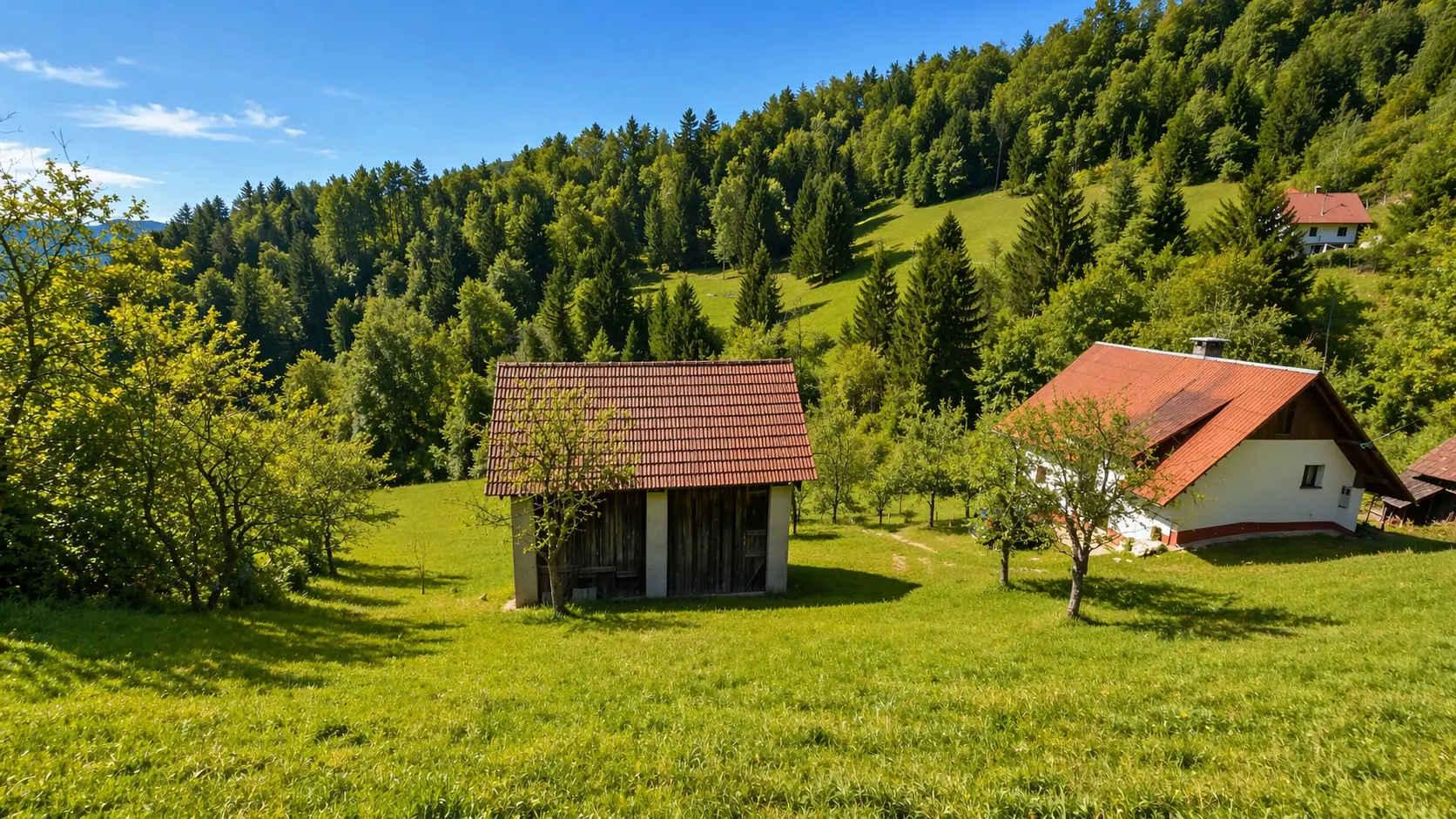 17-1-1 Idrija Area – Beautiful Estate Above Spodnja Idrija