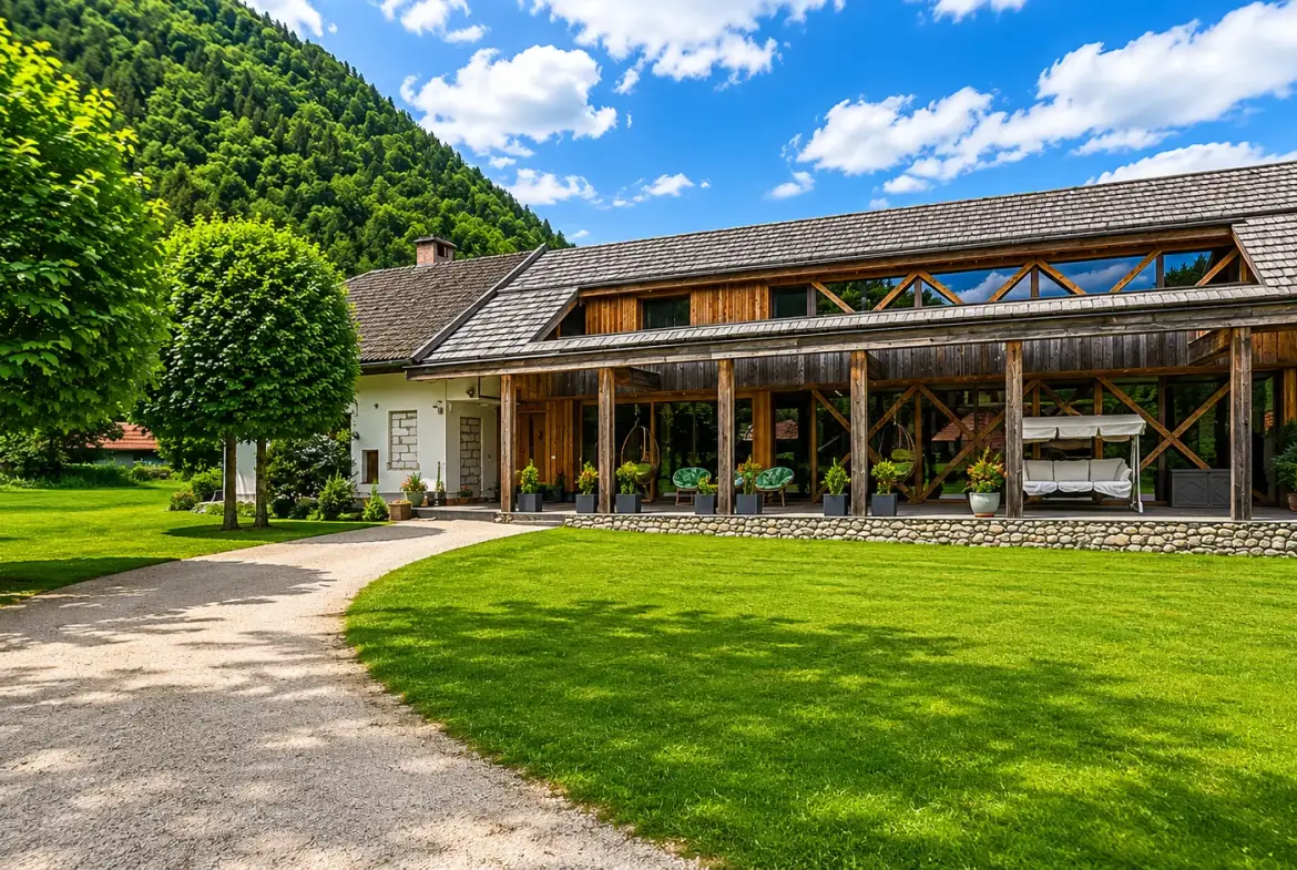 Bled – Surroundings, Exclusive Modern House with wonderful gardens & nature