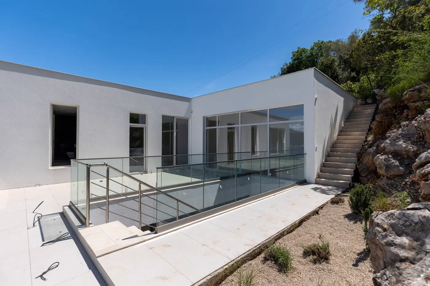 Contemporary villa with private pool and panoramic sea view, Krašići, Tivat
