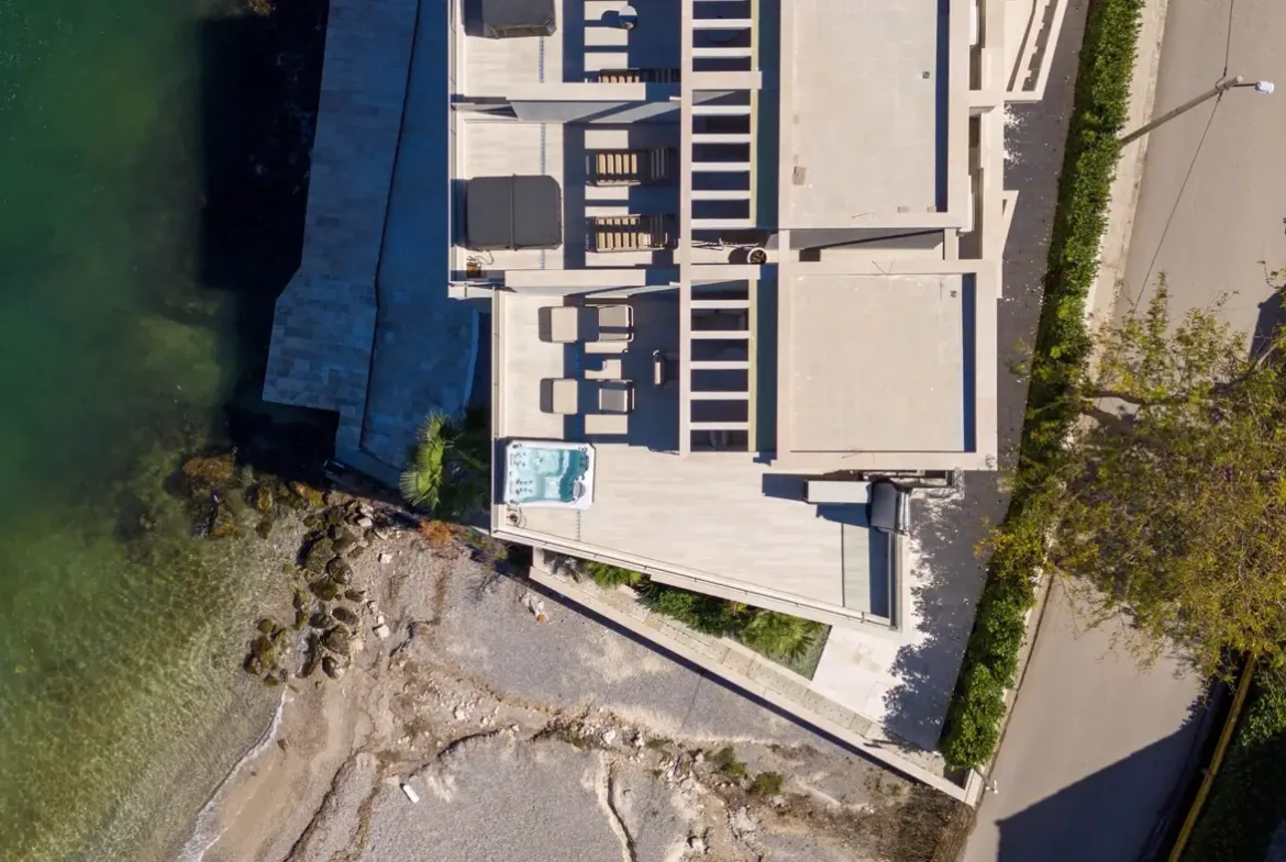 Luxury branded villa on the first line to the sea, Stoliv, Kotor