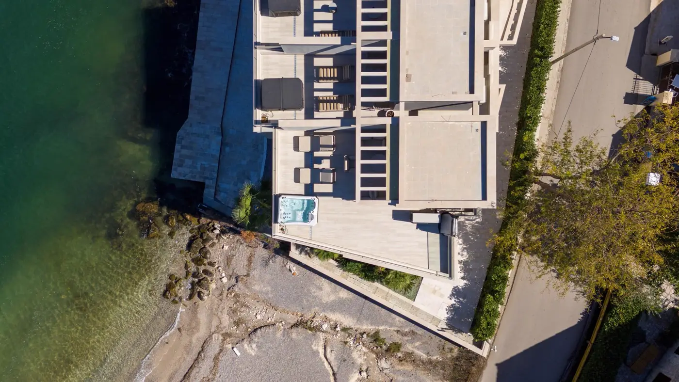 Luxury branded villa on the first line to the sea, Stoliv, Kotor