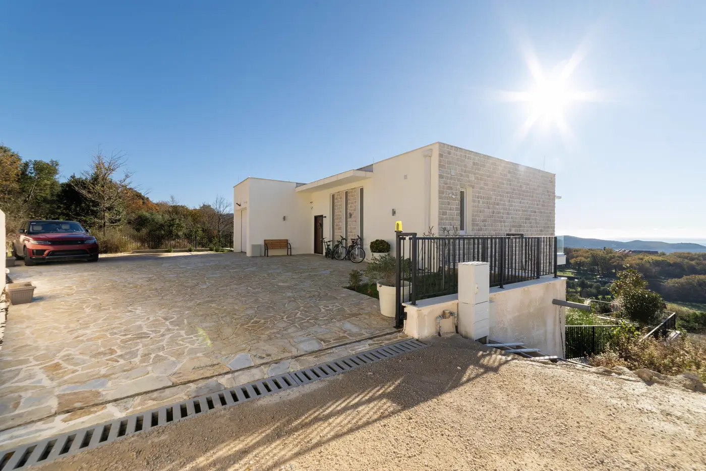 Modern four-room villa with pool and panoramic sea view, Podi, Herceg Novi