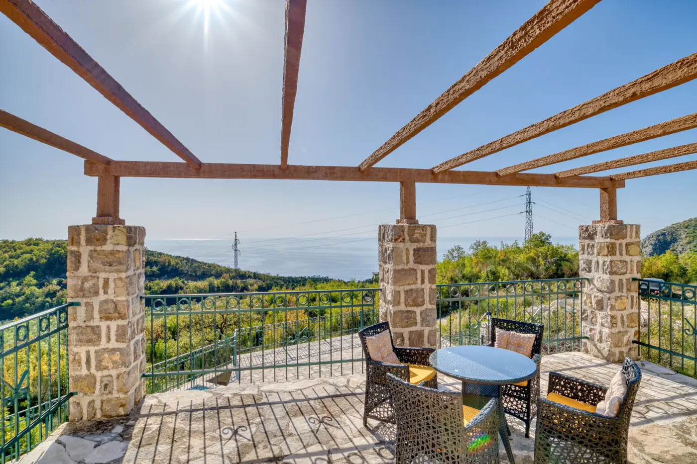 Authentic stone villa with panoramic sea view, Petrovac, Budva
