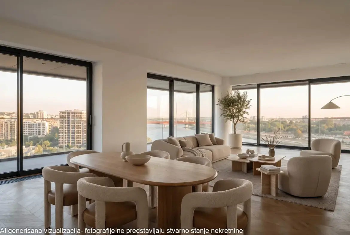 3-Bedroom Apartment, 202 m² – BW Riviera, Savski venac, Belgrade