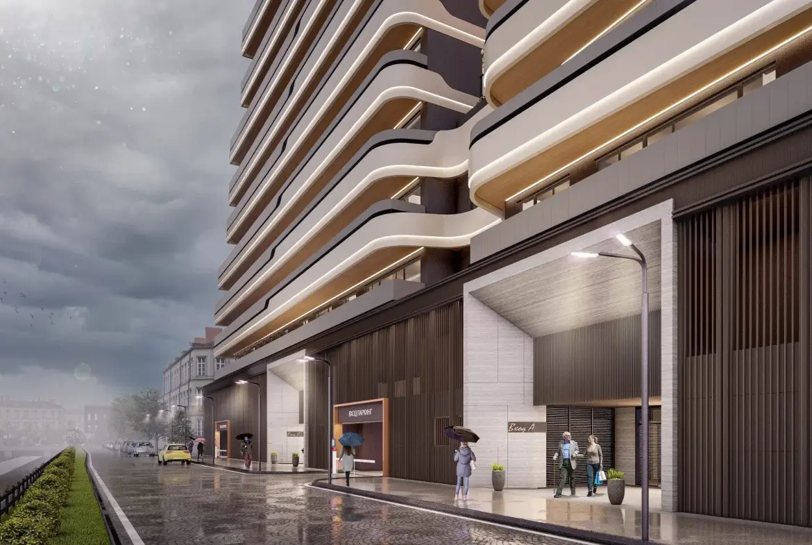 Three-bedroom apartment in a new luxury building located on the emblematic Pirotska Street