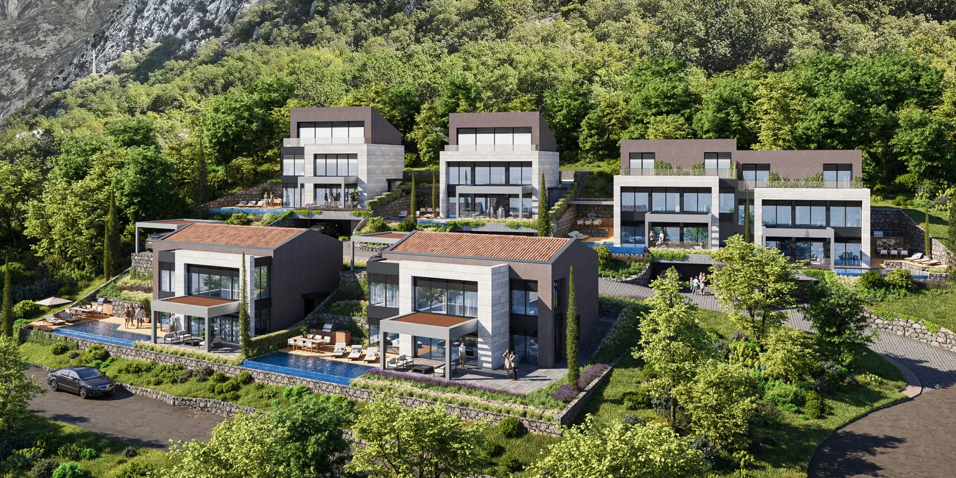 Luxurious five-bedroom Villa with views of the Bay