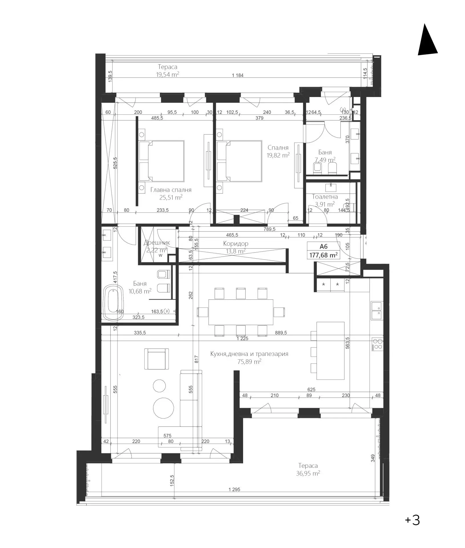 Two-bedroom apartment in a prestigious premium complex in Dragalevtsi