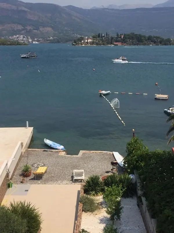 Villa with private beach and pier